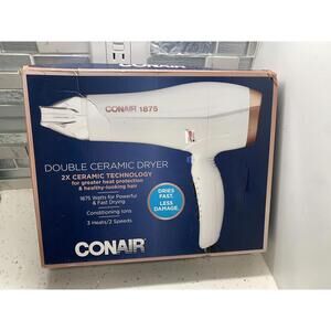 Conair Double Ceramic Hair Dryer Blow Dryer with Ionic Conditioning 1875 Watt
